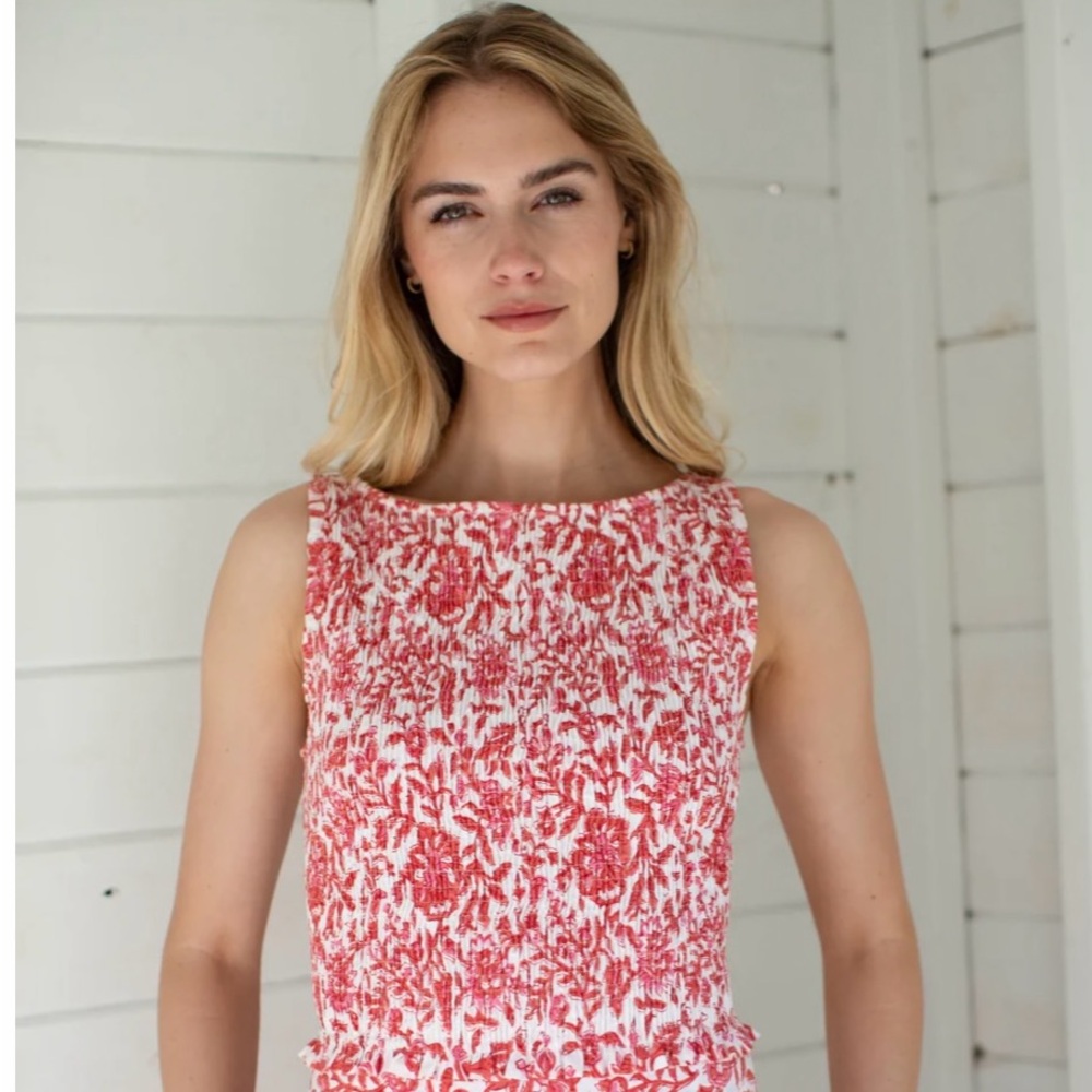 NWT Marea Charlotte Top in Poppy Blossom, size XL